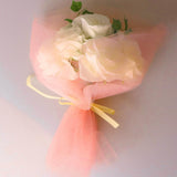 Max 10 Pieces Gauze Flower Wrapping Paper Bouquet Packing Decor Soot pink