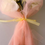 Max 10 Pieces Gauze Flower Wrapping Paper Bouquet Packing Decor Soot pink