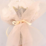 Max 10 Pieces Gauze Flower Wrapping Paper Bouquet Packing Decor Gray