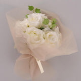 Max 10 Pieces Gauze Flower Wrapping Paper Bouquet Packing Decor Gray