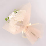 Max 10 Pieces Gauze Flower Wrapping Paper Bouquet Packing Decor Gray