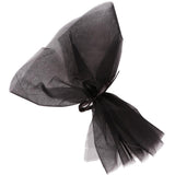 Max 10 Pieces Gauze Flower Wrapping Paper Bouquet Packing Decor Black