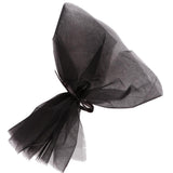 Max 10 Pieces Gauze Flower Wrapping Paper Bouquet Packing Decor Black