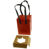 Max 1 PC Kraft Paper Gifts Bags Hand Bag Party Favor Supplies Portable Gift Box Small Red
