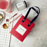 Max 1 PC Kraft Paper Gifts Bags Hand Bag Party Favor Supplies Portable Gift Box Small Red