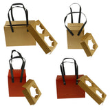 Max 1 PC Kraft Paper Gifts Bags Hand Bag Party Favor Supplies Portable Gift Box Small Red