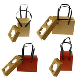 Max 1 PC Kraft Paper Gifts Bags Hand Bag Party Favor Supplies Portable Gift Box Small Red
