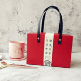 Max 1 PC Kraft Paper Gifts Bags Hand Bag Party Favor Supplies Portable Gift Box Large Red