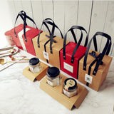 Max 1 PC Kraft Paper Gifts Bags Hand Bag Party Favor Supplies Portable Gift Box Large Red