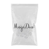 Max 30 Pieces Artificial Leaves Silk Ginkgo Leaf DIY Craft  White