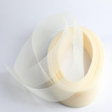 Maxbell 50 Yards Elastic Mesh Roll Dress Hat Hair Decor DIY Craft 5cm Milk yellow