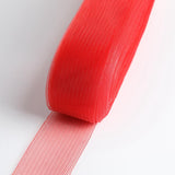 Maxbell 50 Yards Elastic Mesh Roll Dress Hat Hair Decor DIY Craft 5cm Red