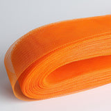 Maxbell 50 Yards 2 inch Wide Polyester Horsehair Braid Orange yellow