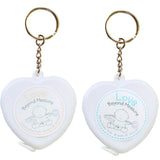 Maxbell Heart Shaped Tape Measure Keychain For Creative Gift Wedding Party Favor Pink