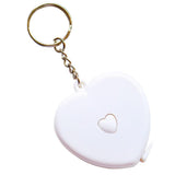 Maxbell Heart Shaped Tape Measure Keychain For Creative Gift Wedding Party Favor Pink