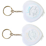 Maxbell Heart Shaped Tape Measure Keychain For Creative Gift Wedding Party Favor Pink