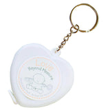 Maxbell Heart Shaped Tape Measure Keychain For Creative Gift Wedding Party Favor Pink