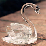 Maxbell Romantic Clear Crystal Rhinestone Swan in Packing Box Wedding Party Favor