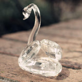 Maxbell Romantic Clear Crystal Rhinestone Swan in Packing Box Wedding Party Favor