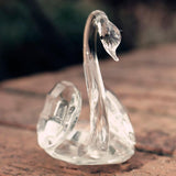Maxbell Romantic Clear Crystal Rhinestone Swan in Packing Box Wedding Party Favor