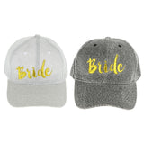 Max Bride Hats Cap Snapback Hat Bridal Shower Bachelorette Party Dark Grey