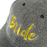 Max Bride Hats Cap Snapback Hat Bridal Shower Bachelorette Party Dark Grey