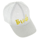 Max Wedding Bride Hats Cap Snapback Hat Bridal Shower Bachelorette Party Silver