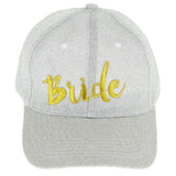 Max Wedding Bride Hats Cap Snapback Hat Bridal Shower Bachelorette Party Silver