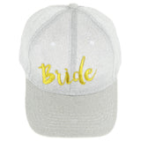 Max Wedding Bride Hats Cap Snapback Hat Bridal Shower Bachelorette Party Silver