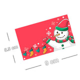 Max 50pcs Snowman Cards Christmas Cards Creative Place Cards Festive Party Decor
