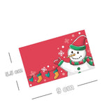 Max 50pcs Snowman Cards Christmas Cards Creative Place Cards Festive Party Decor