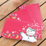Max 50pcs Snowman Cards Christmas Cards Creative Place Cards Festive Party Decor