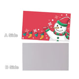 Max 50pcs Snowman Cards Christmas Cards Creative Place Cards Festive Party Decor