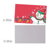 Max 50pcs Snowman Cards Christmas Cards Creative Place Cards Festive Party Decor