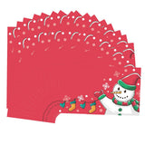 Max 50pcs Snowman Cards Christmas Cards Creative Place Cards Festive Party Decor