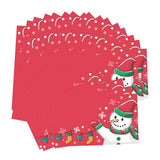 Max 50pcs Snowman Cards Christmas Cards Creative Place Cards Festive Party Decor