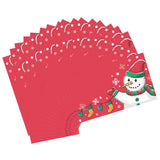 Max 50pcs Snowman Cards Christmas Cards Creative Place Cards Festive Party Decor