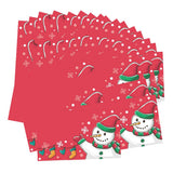 Max 50pcs Snowman Cards Christmas Cards Creative Place Cards Festive Party Decor