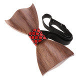 Max Classic Handmade Wooden Tie Men Women Wedding Party Tie Accessory D