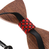 Max Classic Handmade Wooden Tie Men Women Wedding Party Tie Accessory D