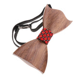Max Classic Handmade Wooden Tie Men Women Wedding Party Tie Accessory D