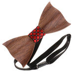 Max Classic Handmade Wooden Tie Men Women Wedding Party Tie Accessory D