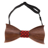 Max Classic Handmade Wooden Tie Men Women Wedding Party Tie Accessory D