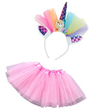 Max Mini Child Tutu Skirt Hair Hoop Princess Party Decor Girl Birthday Green