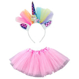 Max Mini Child Tutu Skirt Hair Hoop Princess Party Decor Girl Birthday Green