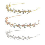 Max Rhinestone Wedding Tiara Bridal Headband Queen Tiara Princess Crow Gold