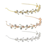 Max Rhinestone Wedding Tiara Bridal Headband Queen Tiara Princess Crow Gold