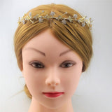 Max Rhinestone Wedding Tiara Bridal Headband Queen Tiara Princess Crow Gold