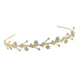 Max Rhinestone Wedding Tiara Bridal Headband Queen Tiara Princess Crow Gold