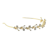 Max Rhinestone Wedding Tiara Bridal Headband Queen Tiara Princess Crow Gold